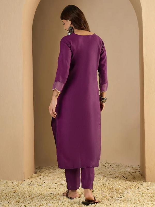 VP 9763 P Women Cotton Blend Kurta Pant Set